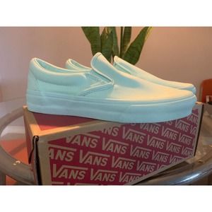 Vans Slip On Rare Women Mono Bay Teal Mint Supreme Palace